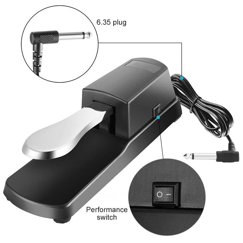 Bàn đạp tạo tiếng vang Sustain Keyboard Pedal cho đàn Organ Piano Pedal đa năng WTP005