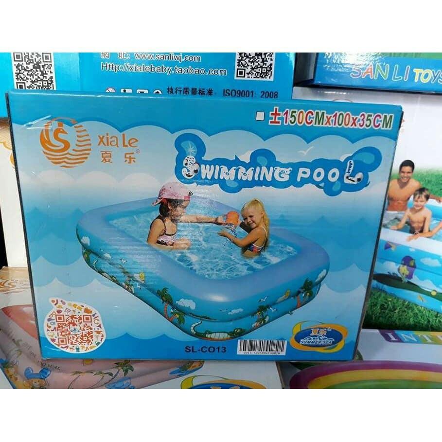 Bể Bơi Phao 1.2m - 1.5m - 1.6m - 1.8m - 2.1m - 2.4m (loại 2 tầng, 3 tầng) - Tặng kèm bộ miếng vá