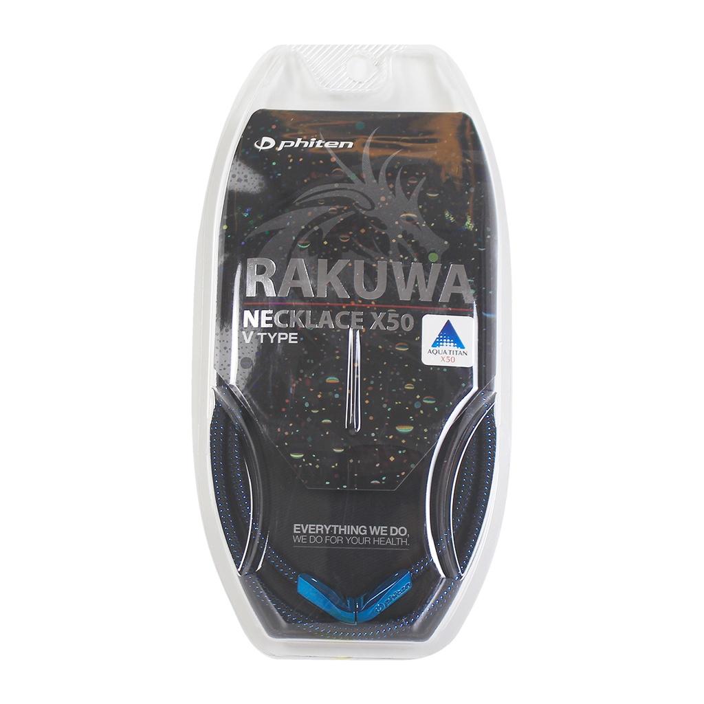 Vòng cổ Phiten rakuwa x50 v type TG681053/TG681153/TG681253/TG681353 - Đỏ