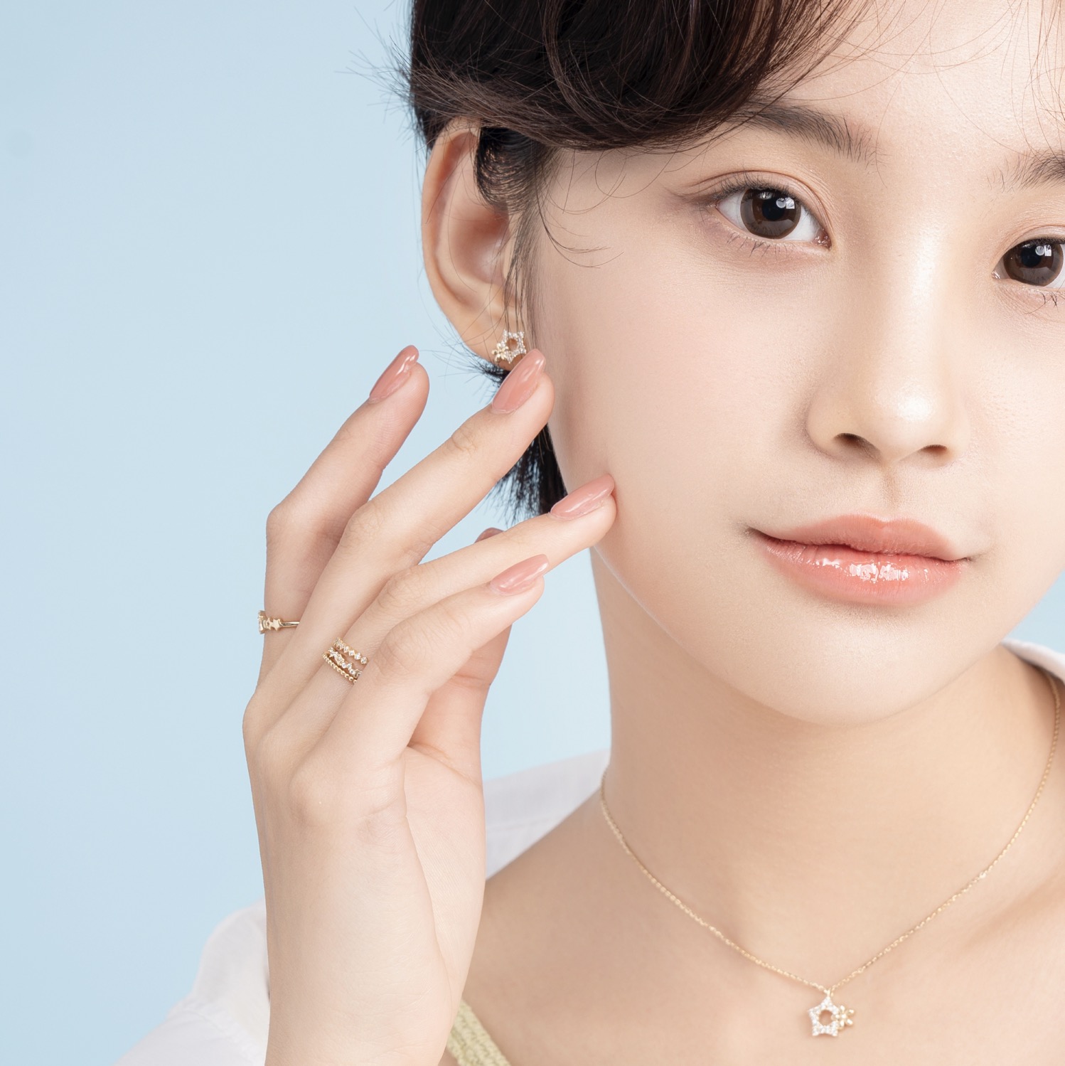 Nhẫn nữ vàng tây 14k NLF441 Huy Thanh Jewelry