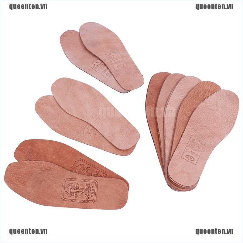 1Pair breathable leather insoles women men ultra thin deodorant shoes insole pad QUVN