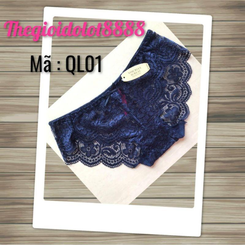 Quần lót ren chất liệu cotton co giãn tốt mã đặt hàng QL01