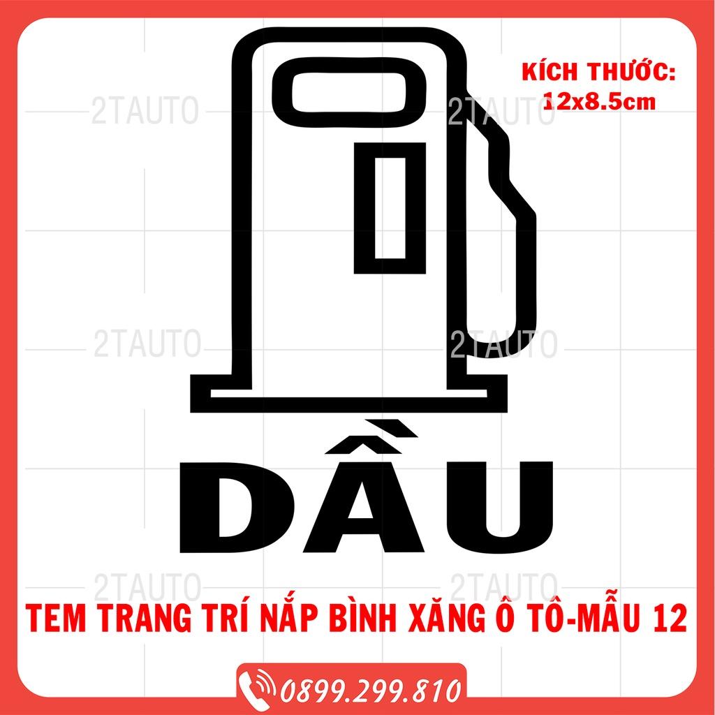 Tem dán nắp bình xăng ô tô xe hơi chống nước, chống phai màu, mẫu mã đa dạng độc đáo-tem bình xăng- MẪU 12