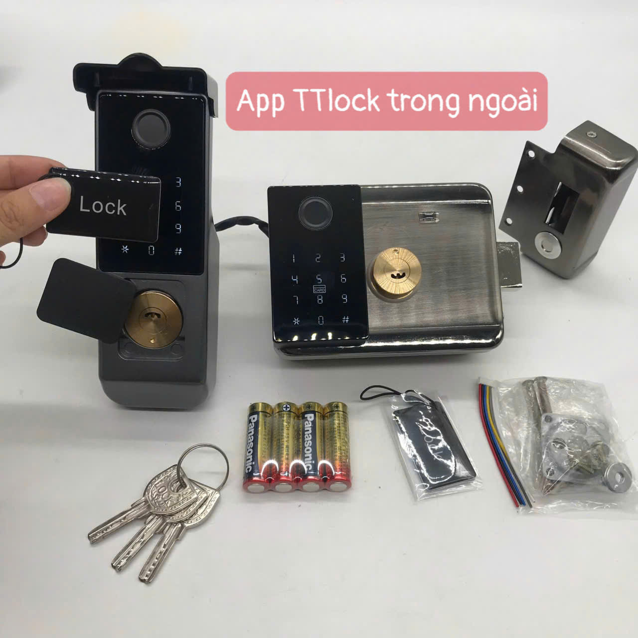 Khóa cửa thông minh chống nước G05 - 2 Mặt Vân Tay &amp;  APP TTlock Bluetooth quản lý 2 mặt trong ngoài ( Hàng nhập khẩu)