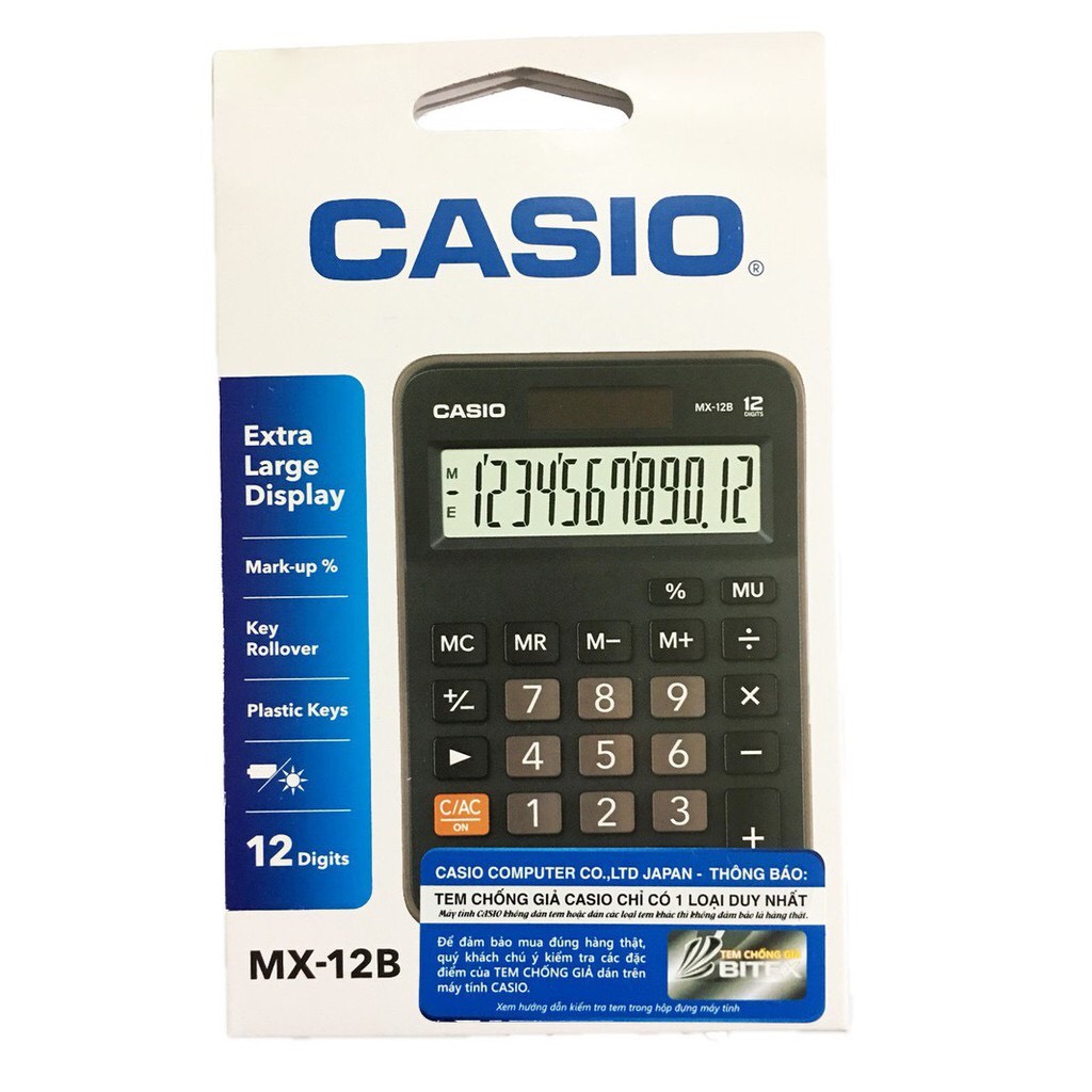 MÁY TÍNH BÀN CASIO MX-12B