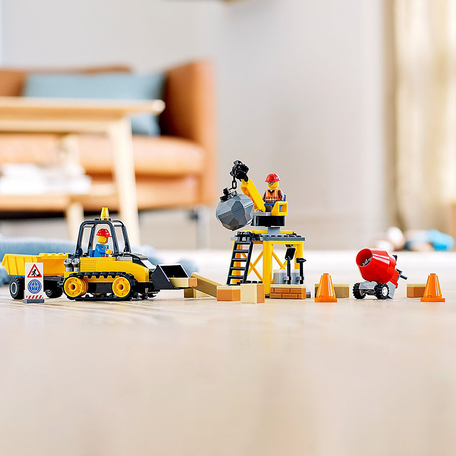 Đồ Chơi Lắp Ráp Lego City Máy Ủi Công Trình 60252