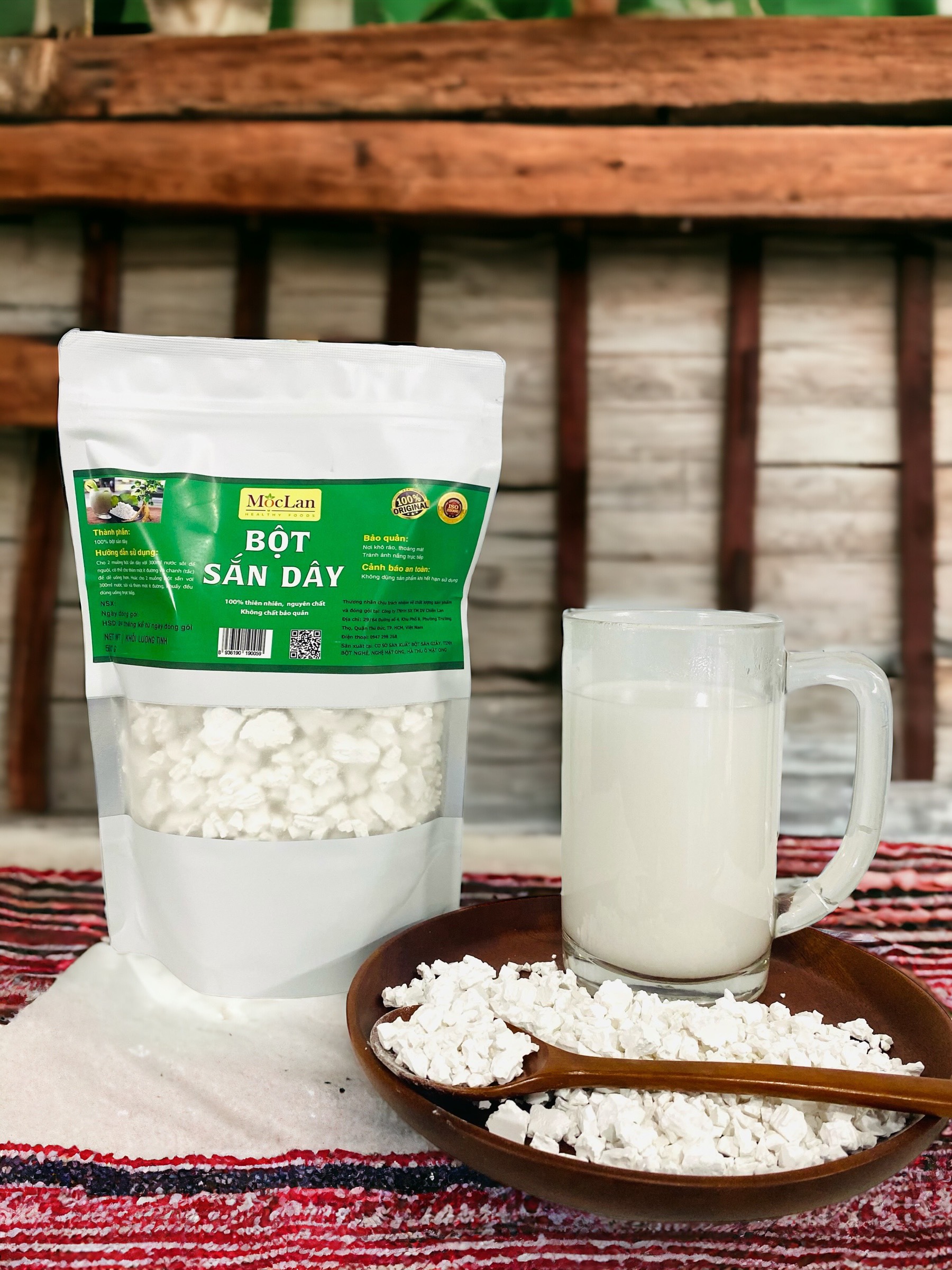 Bột sắn dây nguyên chất Mộc Lan ( bịch 500 g)