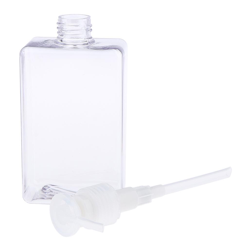 4pcs 280ml PETG Empty Pump Bottle Container for Shampoo Body Wash Lotion