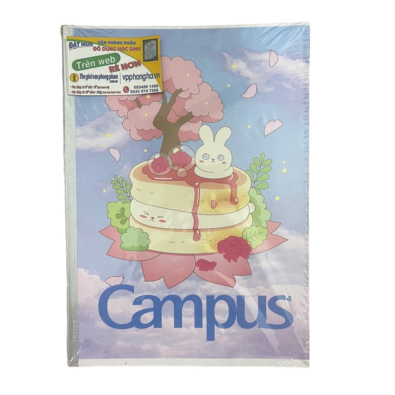 [MẪU MỚI 2023] Vở Campus KAWAII 2 80 trang dòng kẻ ngang có chấm - Mua 10 quyển tặng bút nhớ dòng