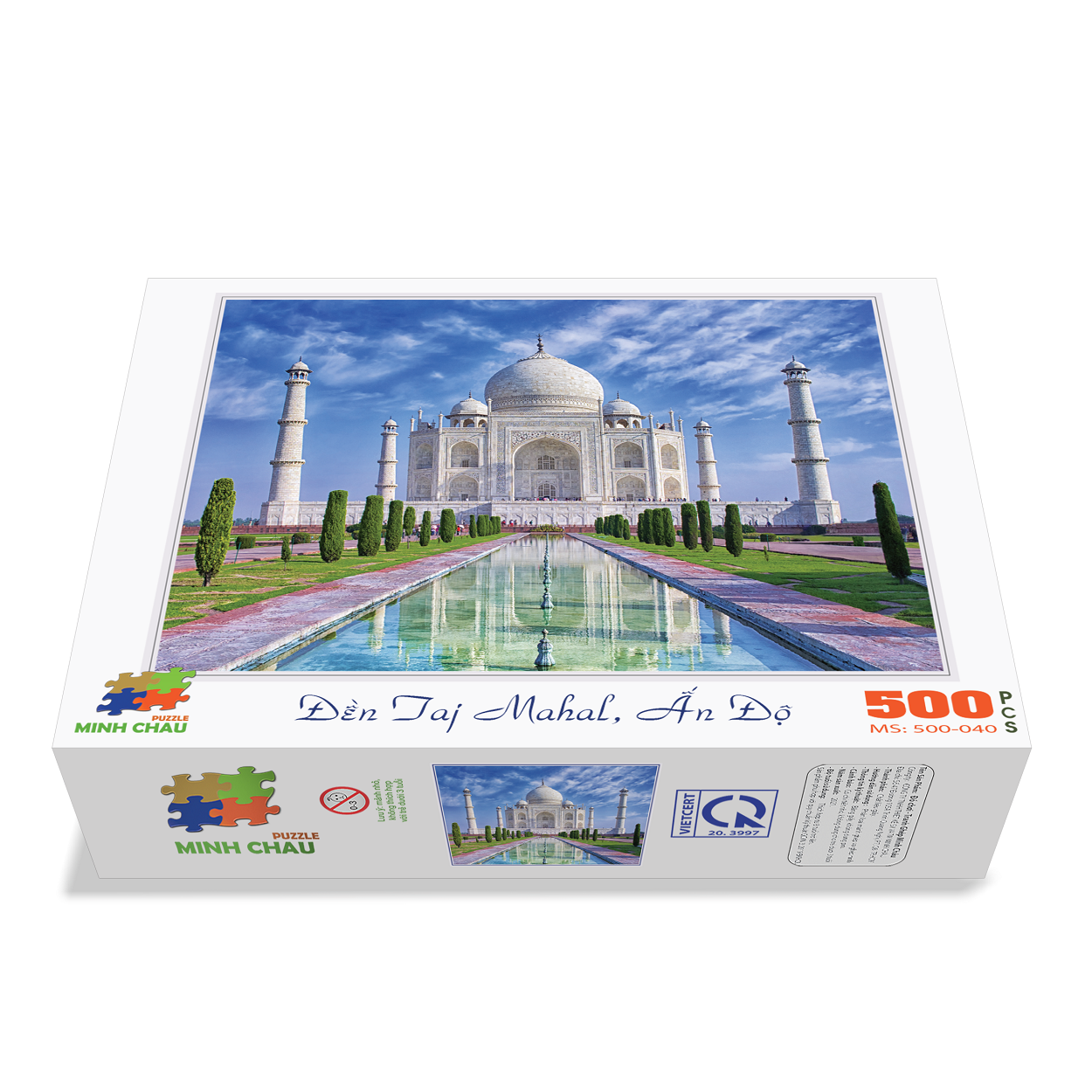 Bộ Tranh Xếp Hình Minh Châu 500 Mảnh – Đền Taj Mahal, Ấn Độ