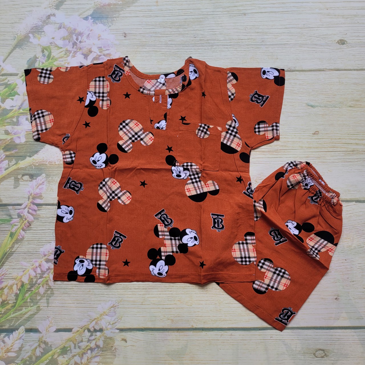 Set 2 bộ quần áo bé trai ngắn tay mùa hè, chất vải tole, lanh 2 da mềm, mịn, thoáng mát