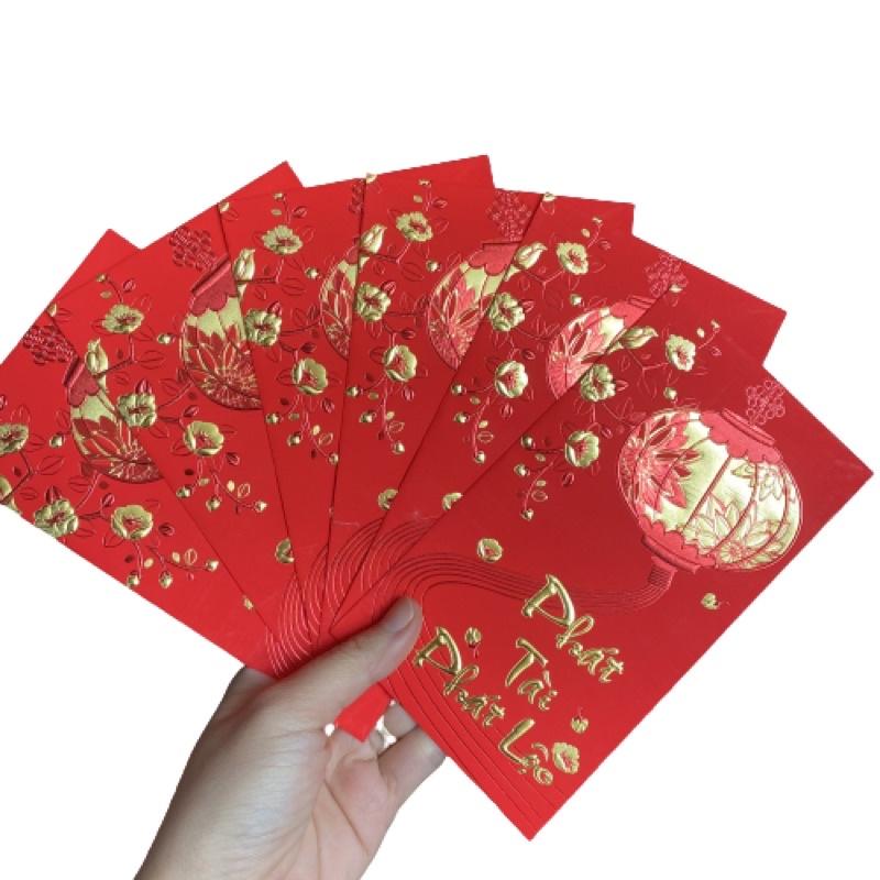 Set 6 Chiếc Lì Xì Đỏ May Mắn Cung Hỷ Phát Tài