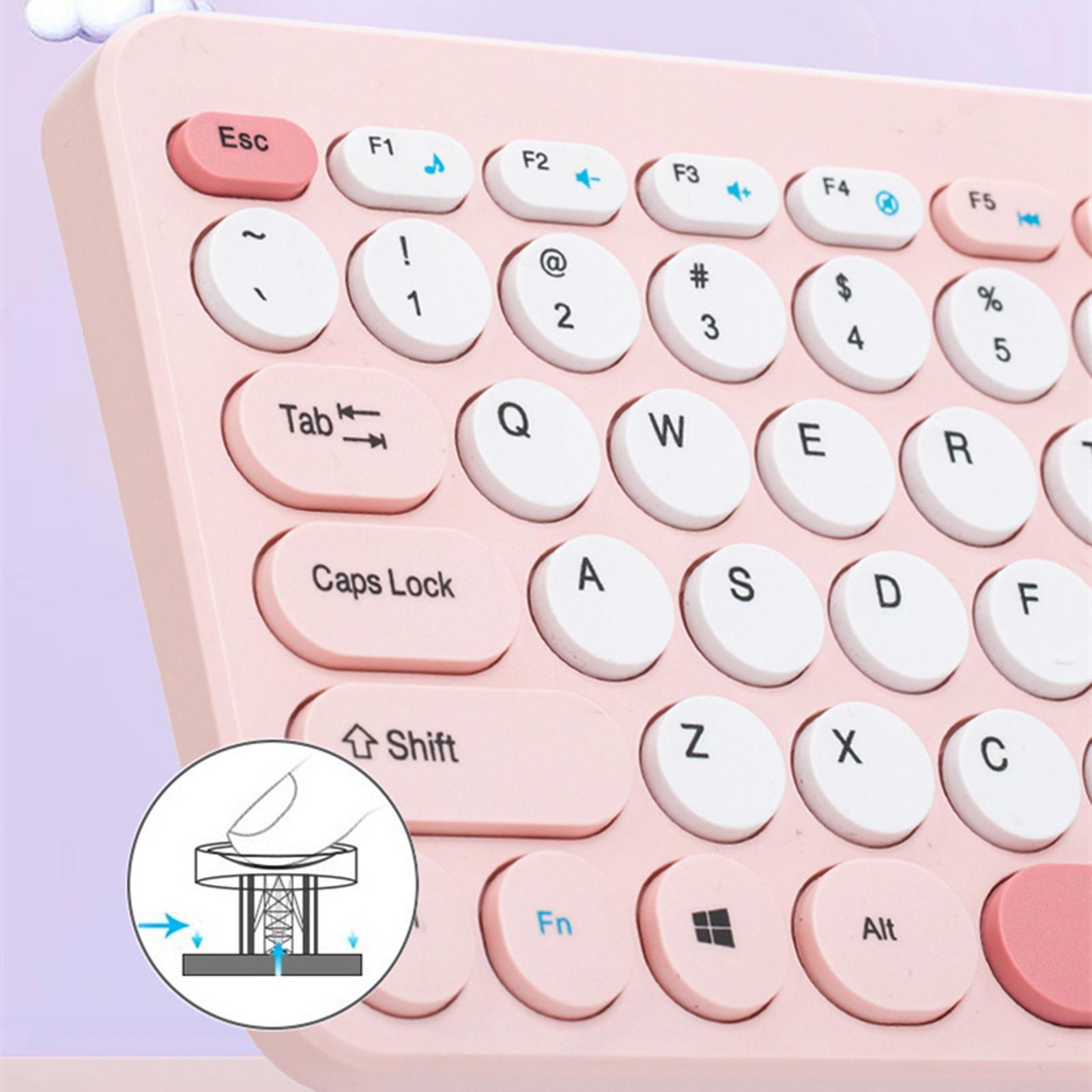Wireless Computer Keyboard Mouse and Quiet Click for Android Tv Laptop