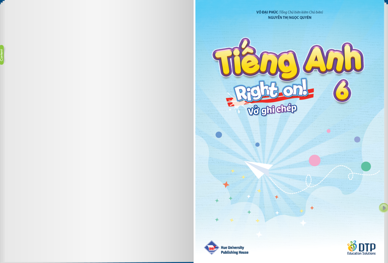 [E-BOOK] Tiếng Anh 6 Right on! Vở ghi chép