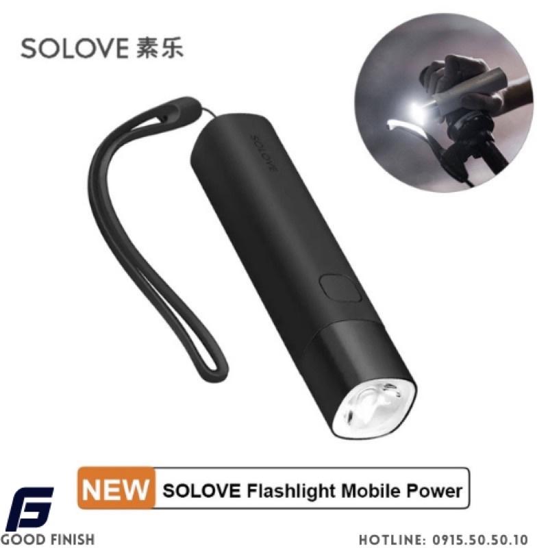 Đèn pin siêu sáng kiêm sạc dư phòng Xiaomi SOLOVE Flashlight Mobile Power X3S TYPE-C Interface Black