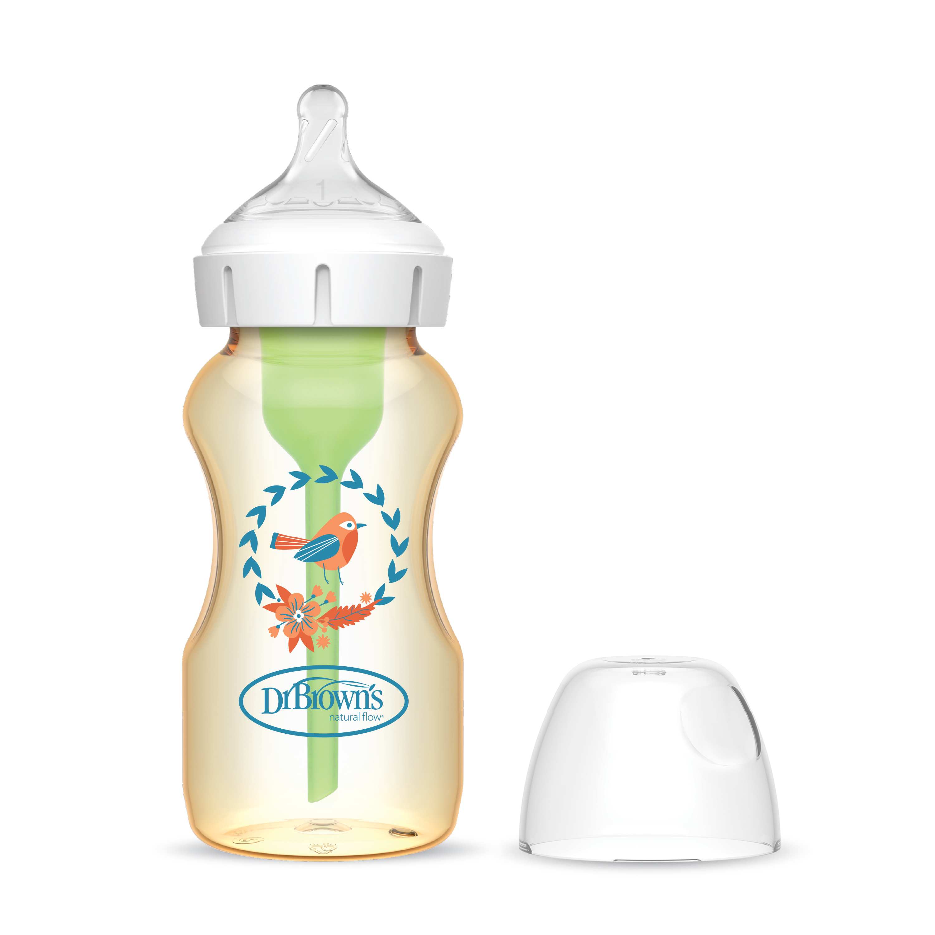 Bình sữa tùy chọn cổ rộng nhựa PPSU 270ml Dr.Brown's