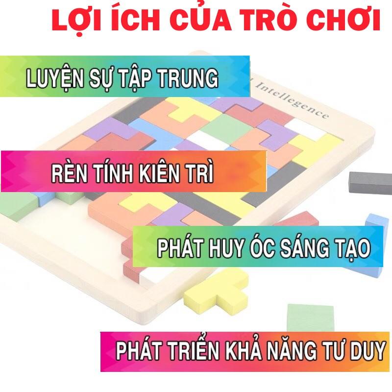 ĐỒ CHƠI XẾP HÌNH GỖ THÔNG MINH