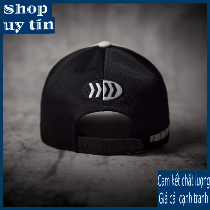 [ Miễn ship / giảm giá ] MŨ NÓN LƯỠI TRAI NAM NỮ NGỰA ĐEN CAO CẤP - trắng đen