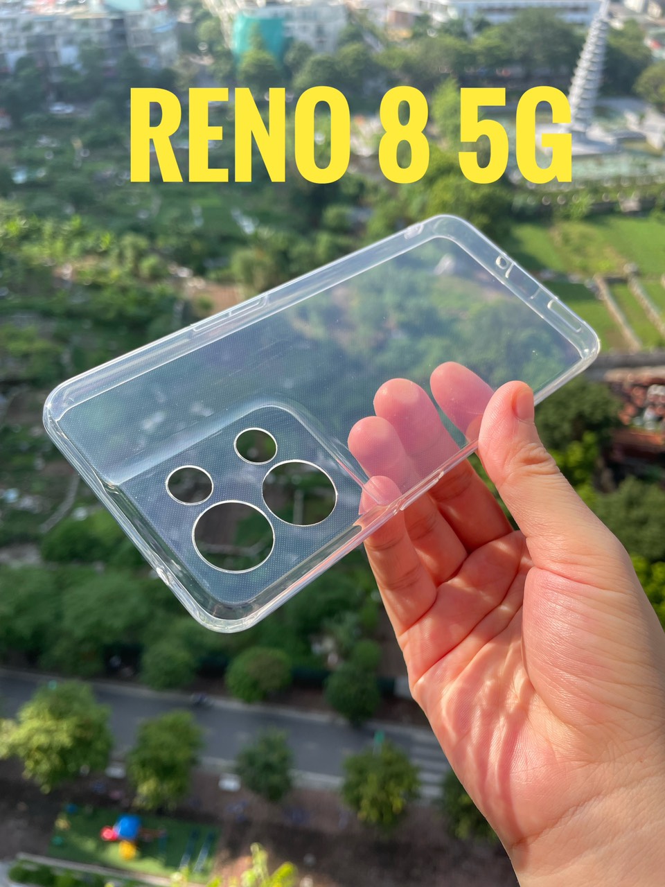 Hình ảnh Ốp lưng silicon cho Oppo Reno 8 5G (6.43 inch) dẻo Gor Bảo vệ camera trong suốt Hàng nhập khẩu