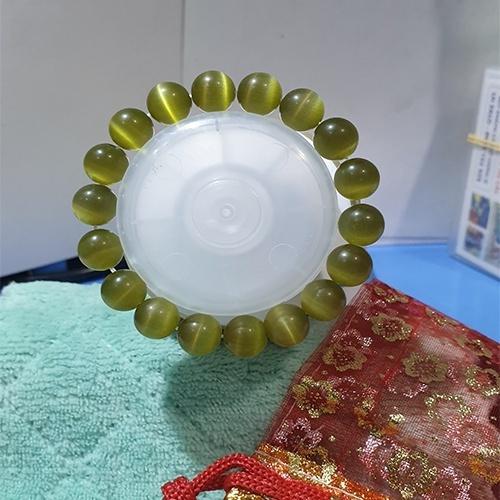 Vòng tay đá mắt mèo 10li nhiều màu