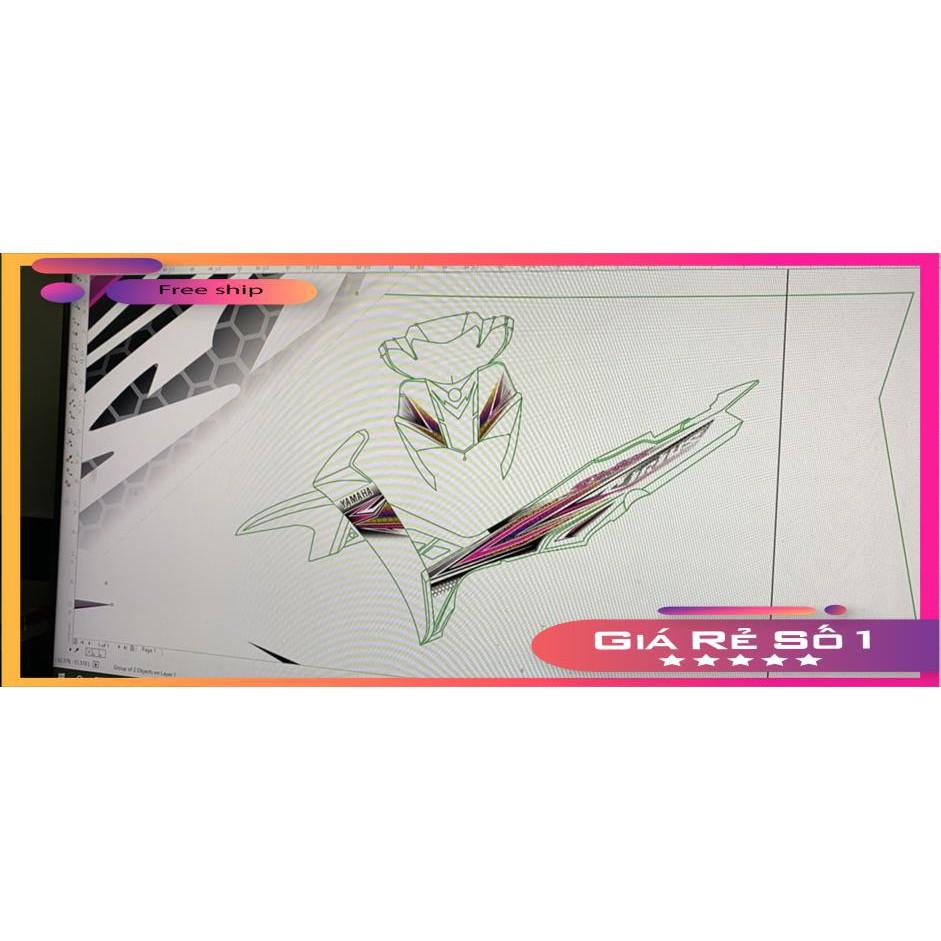 Tem rời dành cho Sirius dán xe trắng