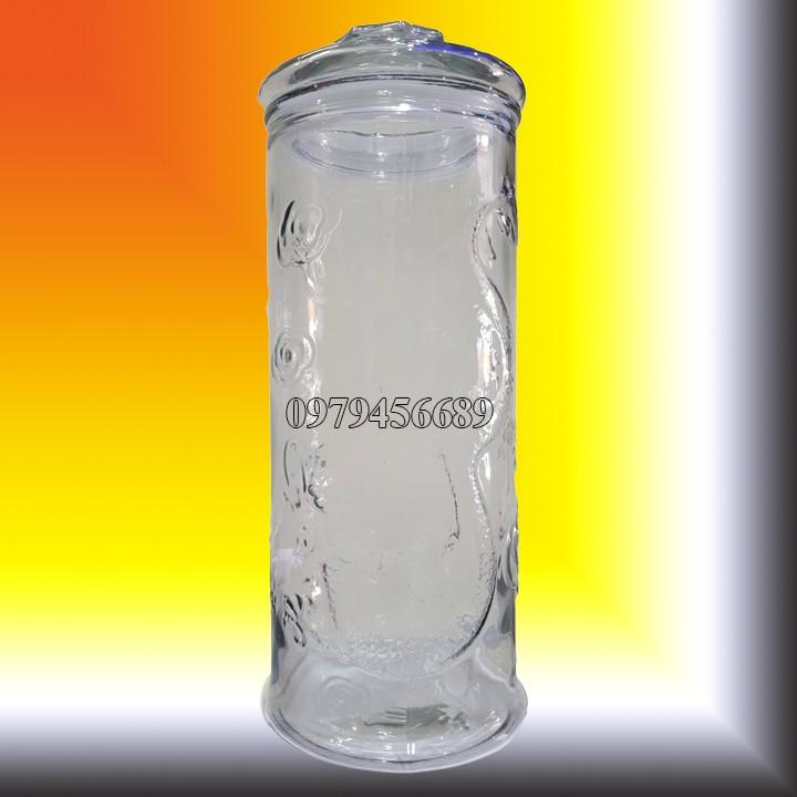 Bình thủy tinh trụ rồng 12 lít không vòi