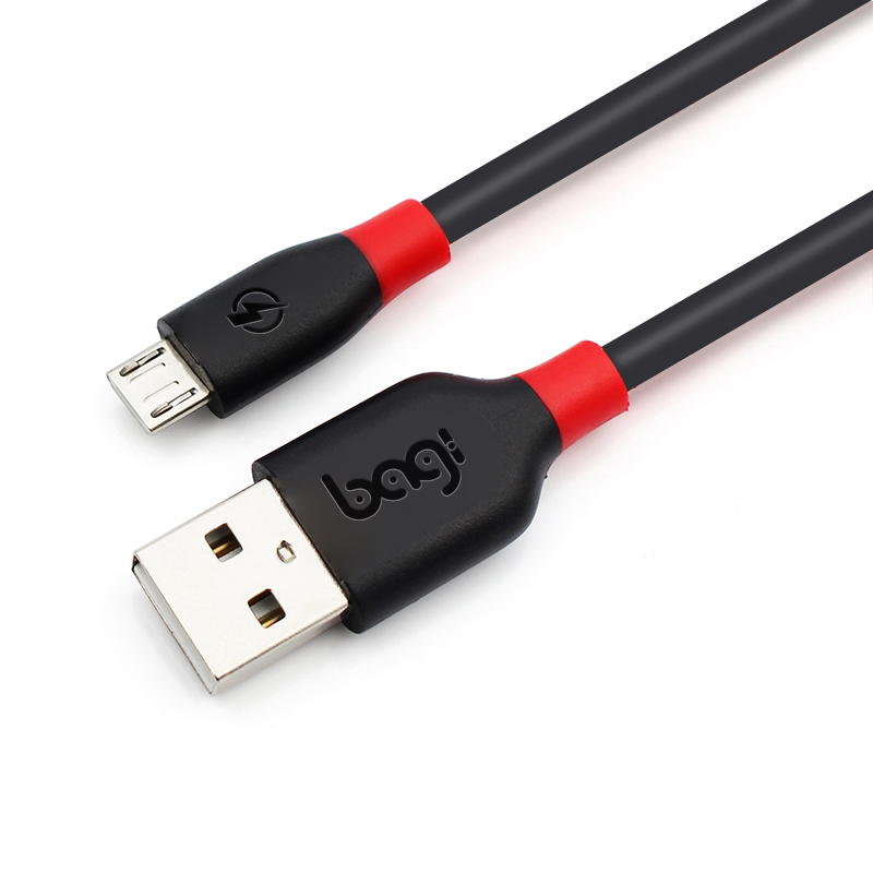 Dây Cáp Sạc Nhanh Sợi Đồng Mạ Thiếc Tích Hợp IC Thông Minh Dài 1.5m Cổng Micro USB - Bagi MA150  - Hàng Chính Hãng