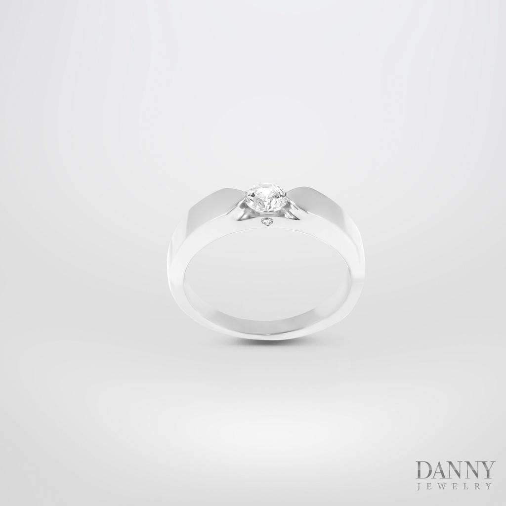 Nhẫn Đôi Danny Jewelry Đính Đá CZ Bạc 925 Xi Rhodium/xi Vàng 18k/xi Vàng hồng N0075