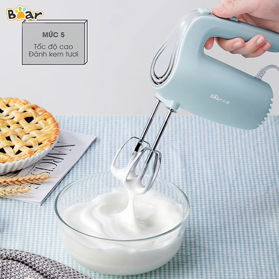 Máy đánh trứng cầm tay Bear DDQ-B02P5 - Hàng Chính Hãng