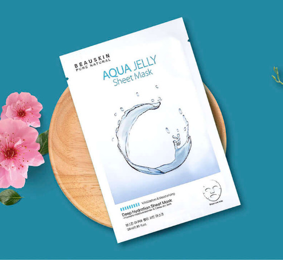 Combo 8 mặt nạ dưỡng da cấp ẩm sâu Beuaksin Aqua Jelly Sheet Mask 25ml - Hàn Quốc Chính Hãng