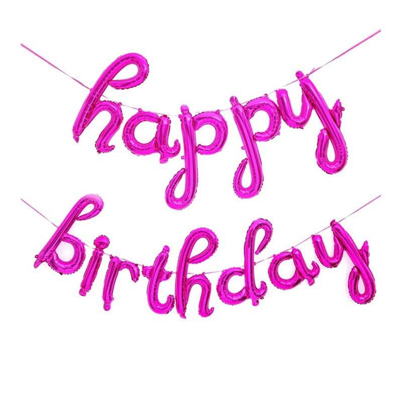 Hah Bộ chữ happy birthday chữ thường dạng rời trang trí sinh nhật