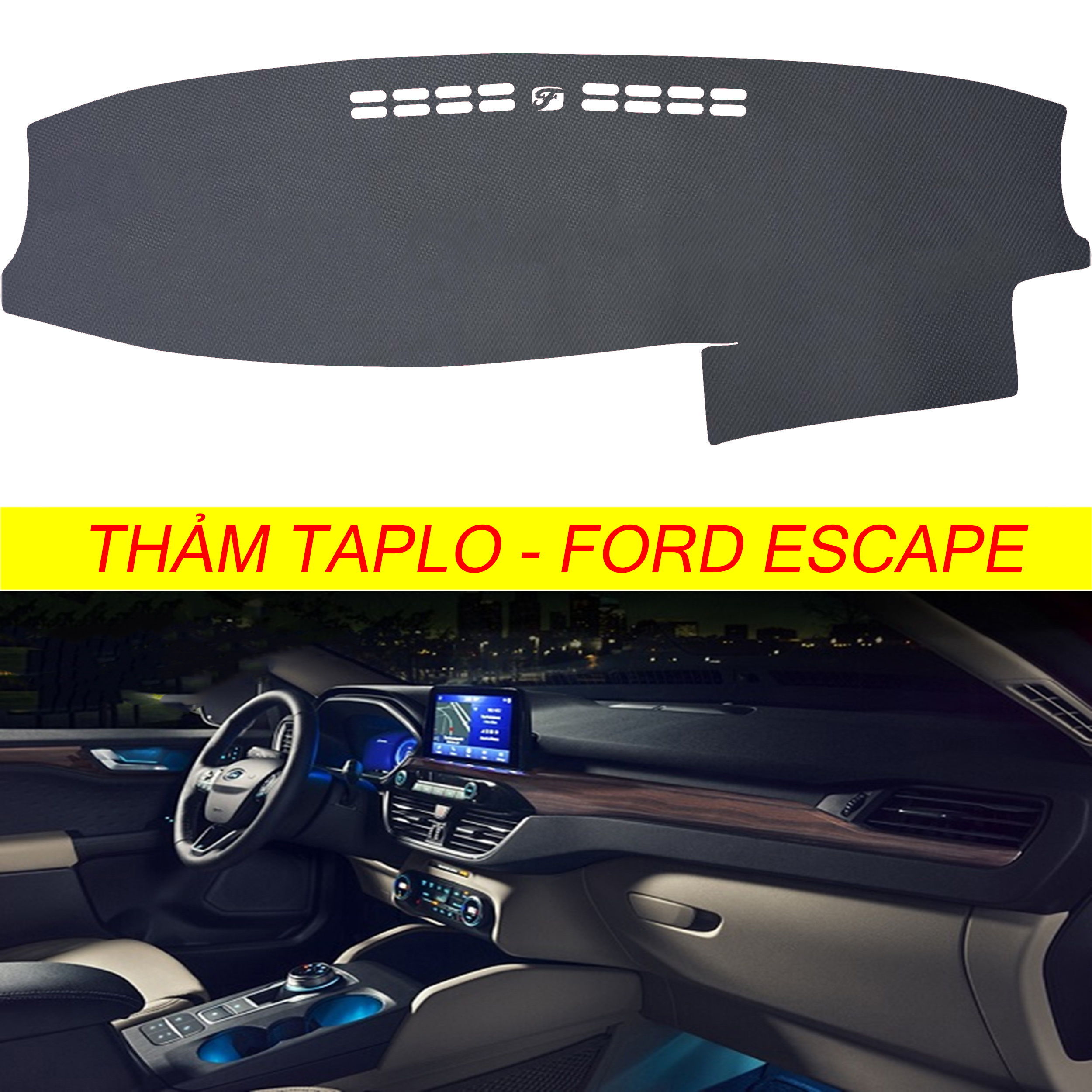 Thảm taplo da cacbon,vân gỗ, da lộn, da pu mới nhất chuẩn form