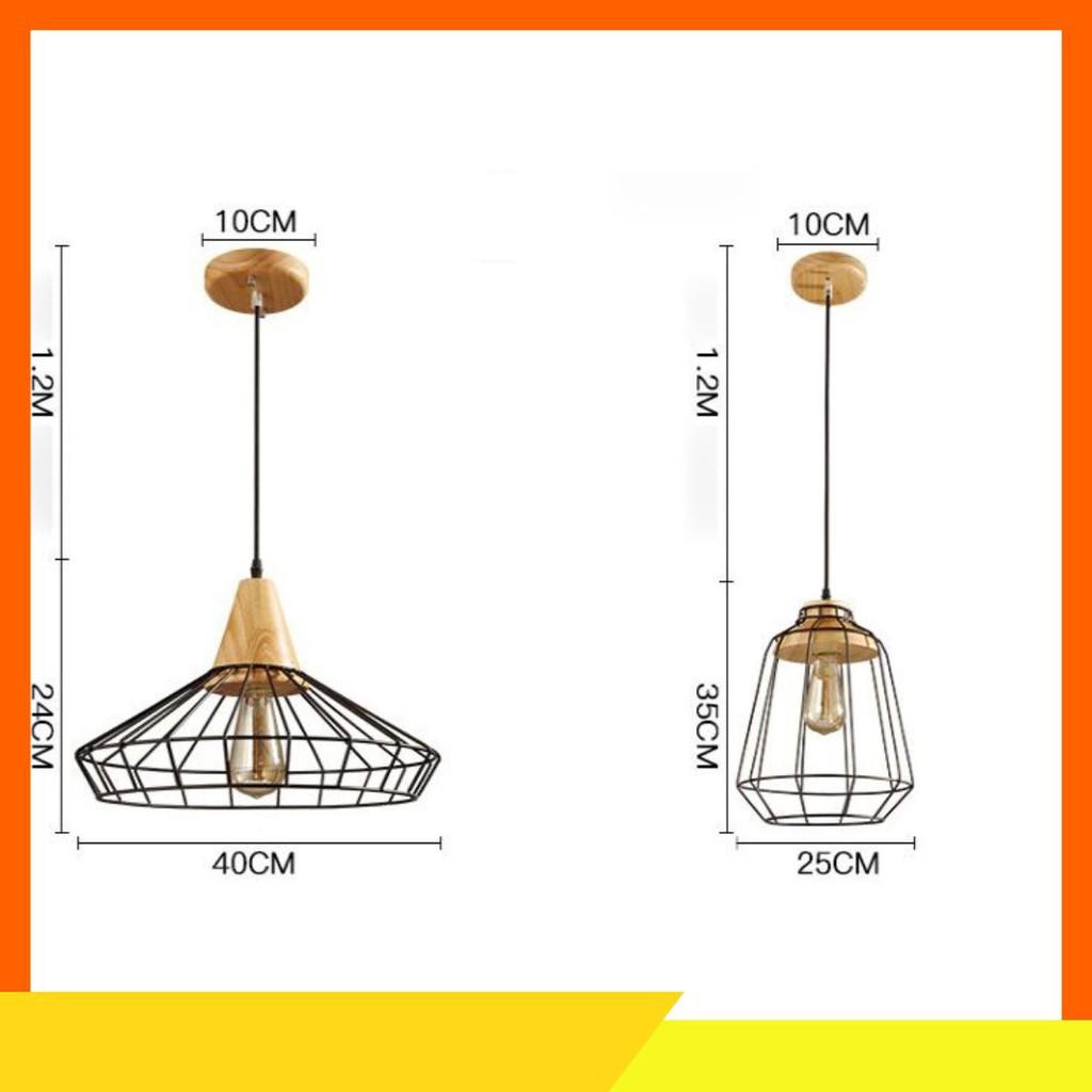 Đèn Thả, Đèn Thả Trần Lồng Sắt Đui Gỗ