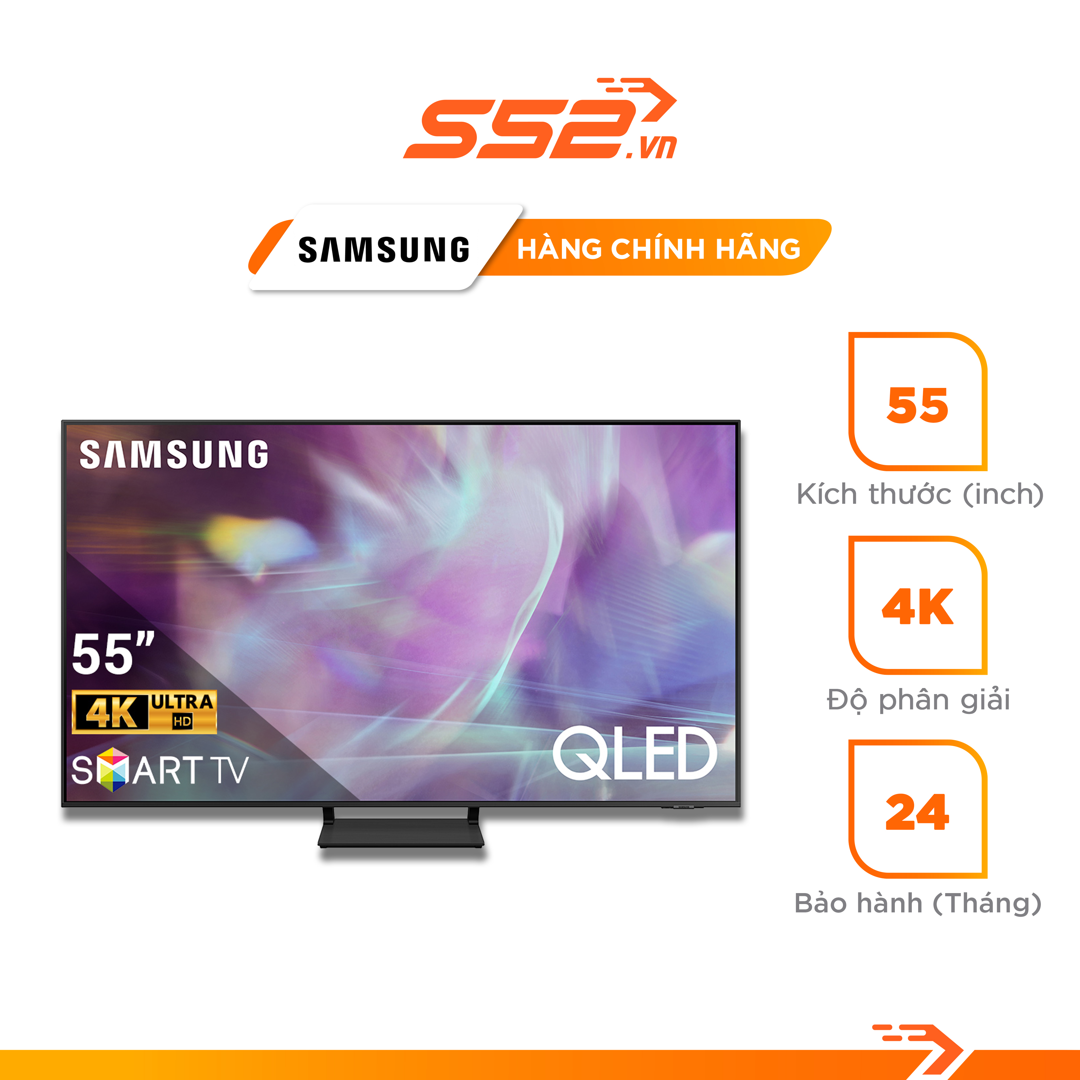 Smart Tivi QLED Samsung 4K 55 inch QA55Q60AAKXXV - Hàng Chính Hãng