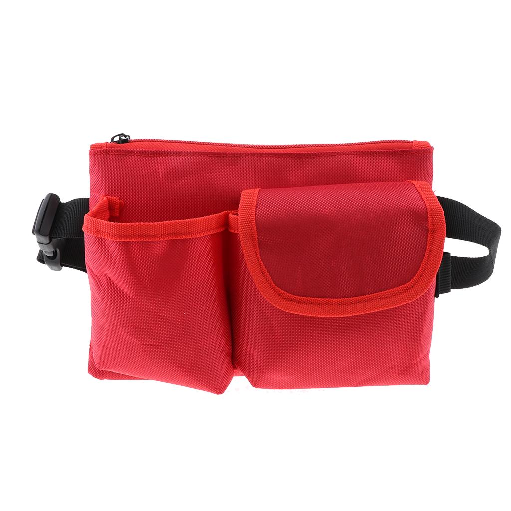 Gardening Tool Waist Bag Belt Heavy Duty Oxford Tool Apron with 3 Pockets of Different Sizes