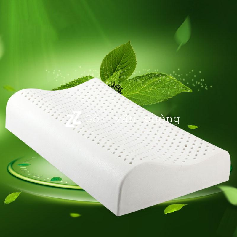 Gối cao su thiên nhiên hàm lượng cao >90% hỗ trợ đau vai gáy, đốt sống cổ, chống ngáy LDH01