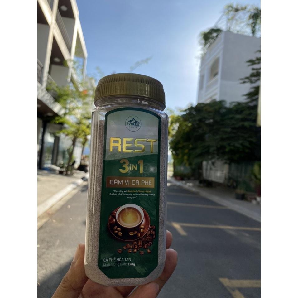 Combo < Đậm Vị > Cà Phê Sữa REST 3IN1 - Everest Coffee.  Hủ 350gr. Hàng Việt Nam Xuất Khẩu.Chất Lượng Quốc Tế