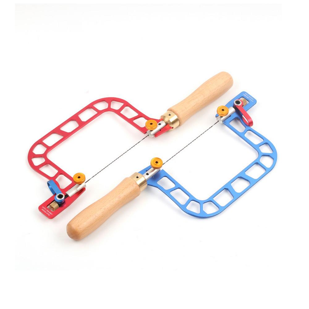 Alloy Steel Manual Wire Saw Aluminum Alloy Frame Fret Saw Woodworking Coping Saws Handheld Pull Saw Hand Tool