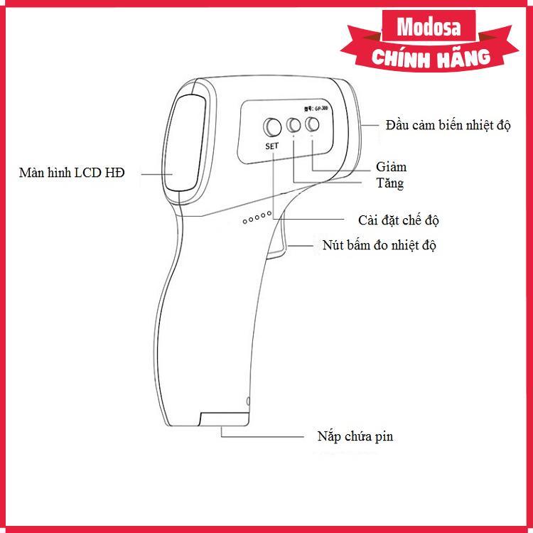 Máy Đo Nhiệt Độ Bằng Hồng Ngoại Modosa Không Tiếp Xúc Model Ux-A-01 - Hàng Chính Hãng