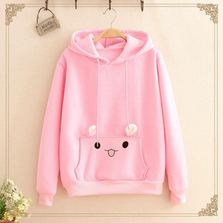 Áo hoodies form to y hình có mũ