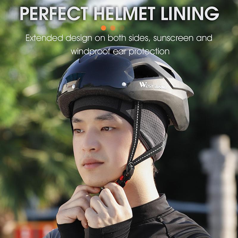 WEST BIKING Mũ dệt kim Mũ đi xe đạp Bảo vệ tai chống gió MTB Xe đạp chạy Xe máy Mũ bảo hiểm xe đạp Lót thể thao Mũ sọ Màu sắc: Mũ sọ