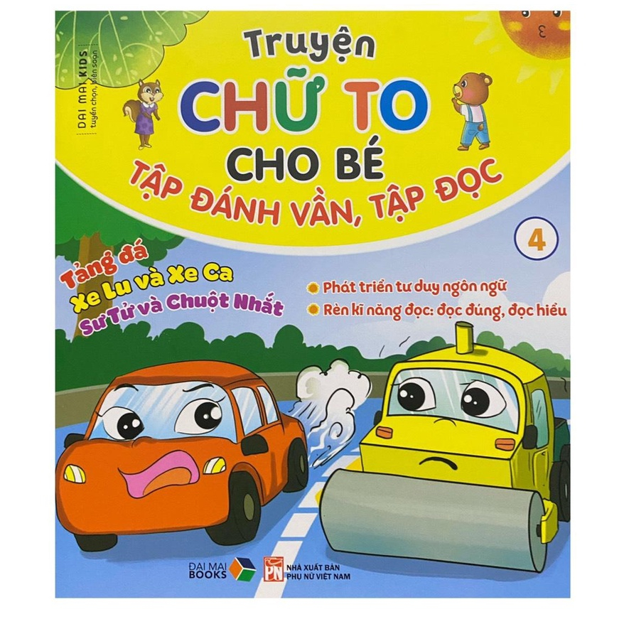 Sách - Combo Truyện chữ to cho bé : Tập đánh vần tập đọc - MC