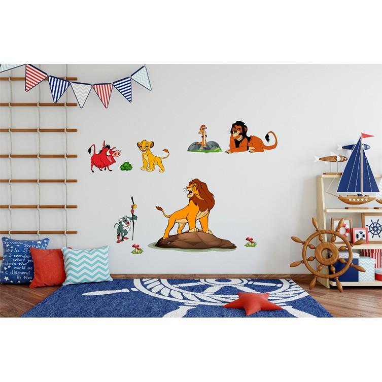 DECAL TRANG TRÍ PHÒNG BÉ VUA SƯ TỬ SỐ 2