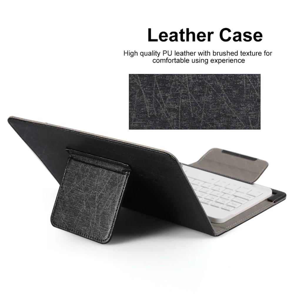 7 8 Inch 9 10 Inch Đa Năng Bàn Phím Bluetooth Không Dây Với Bao Da Đứng Dành Cho Máy Tính Bảng iPad Dành Cho IOS android Windows