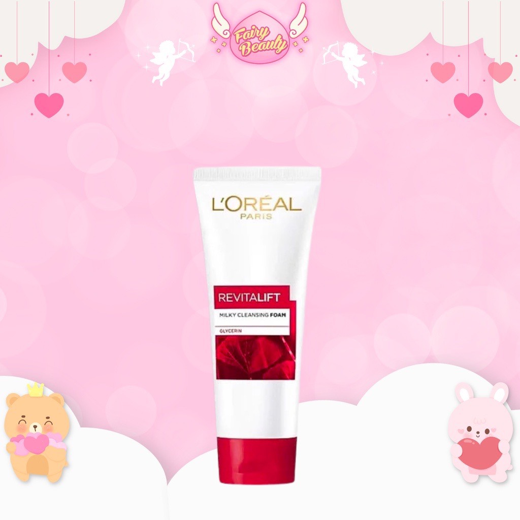 [L'OREAL PARIS] Sữa Rửa Mặt Cấp Ẩm Làm Sạch Tế Bào Chết Và Ngăn Ngừa Lão Hoá Chuyên Sâu Revitalift Cleansing Foam 100ml