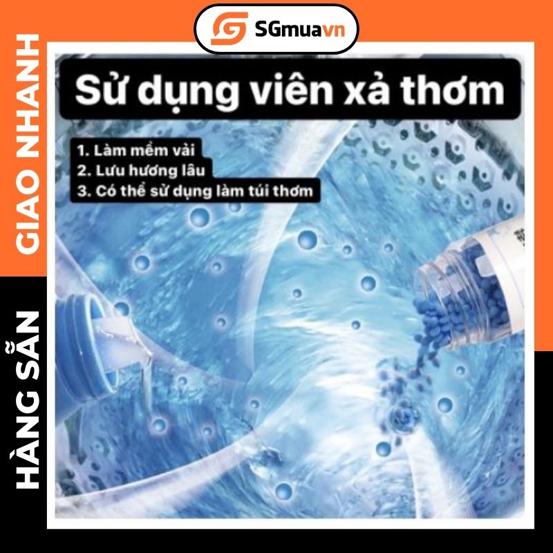 Lọ 240gram Hạt thơm xả vải hương nước hoa và làm mềm vải