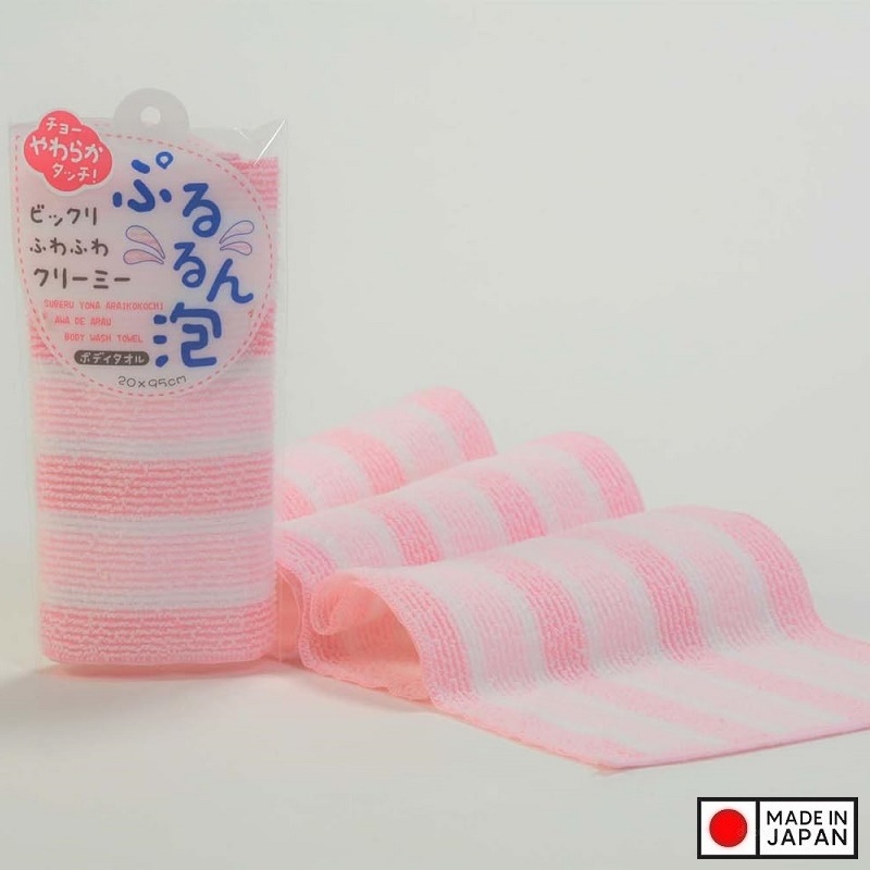 Khăn tắm kì lưng Yokozuna Pururun 20x95cm - Made in Japan