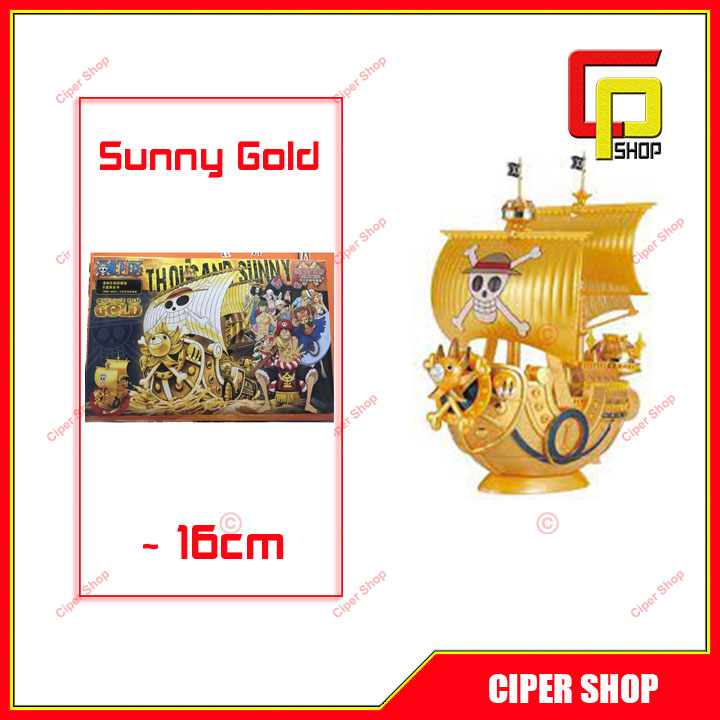 Mô hình thuyền Thousand Sunny Gold - mô hình thuyền Đảo hải tặc