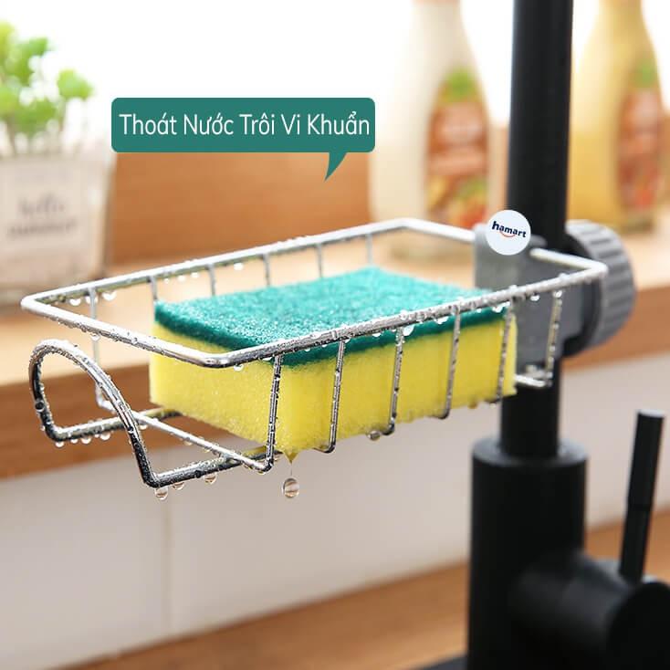 Giá Treo Bồn Rửa Bát INOX Treo Đồ Nhà Bếp Giá Treo Vòi Sen Nhà Tắm Đa Năng Cao Cấp Tiện Dụng