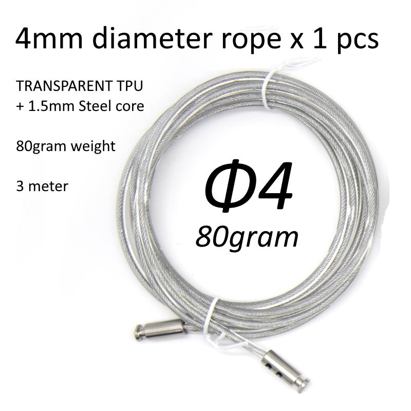 Dự Phòng Một Phần Nặng Crossfit Bỏ Qua Bỏ Qua Dây Kèm Đầu Nối Bấm 4Mm 6Mm 8mm10mm 12Mm 14Mm TPU thép Bọc Dây Nhảy Bỏ Qua
